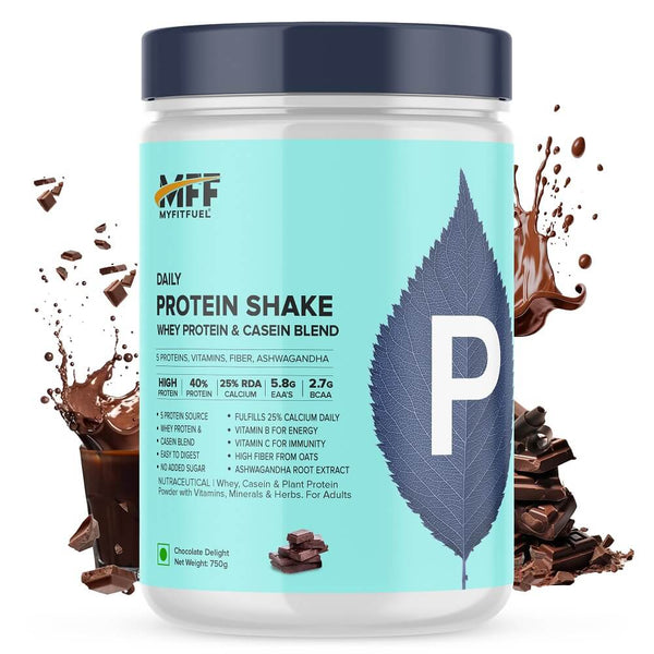 Daily Protein Shake (5 Proteins- Whey & Casein), Calcium, Ashwagandha & More