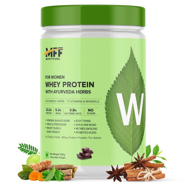 For Women, Clean Whey Protein with Ayurveda Herbs & Multivitamins