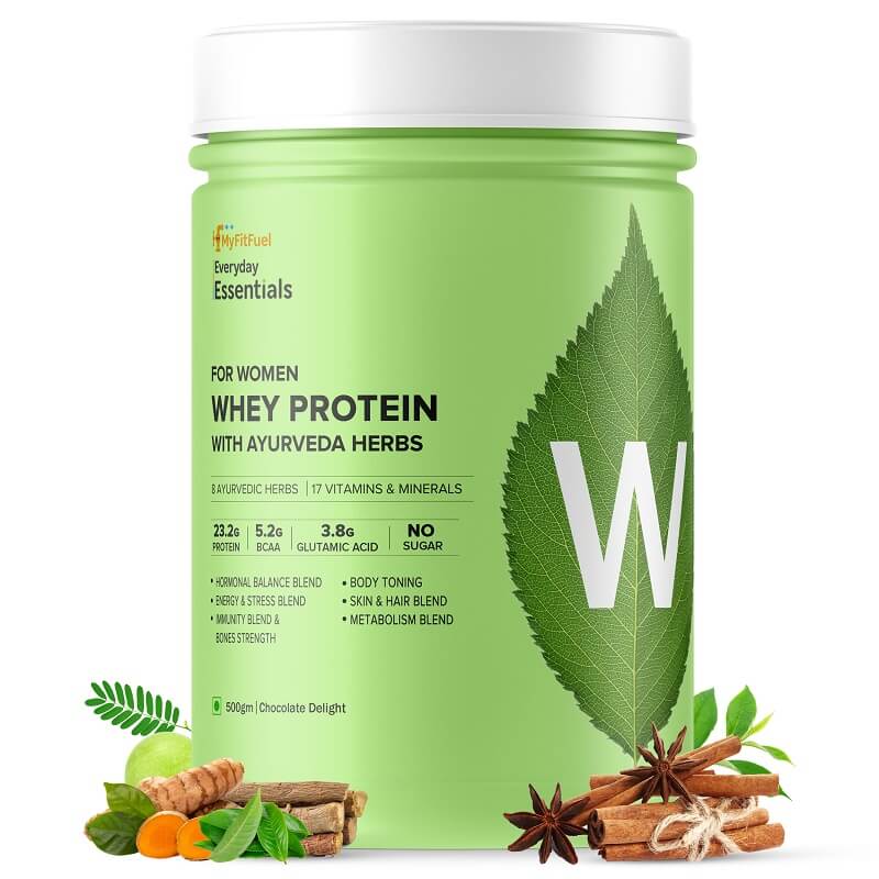 Buy For Women, Whey Protein with Ayurveda Herbs in India – MyFitFuel